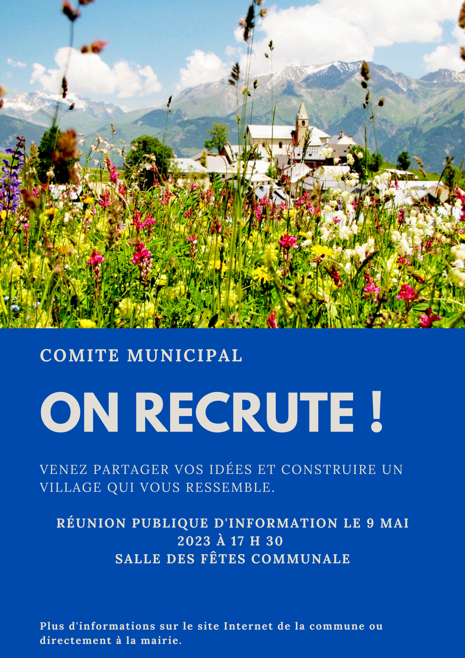Lancement du Comité municipal - réunion publique 9 mai 2023